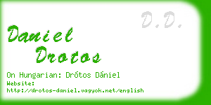 daniel drotos business card